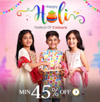 Firstcry - Festival of Colors Holi Sale - Min 45 to 80% off on holi essentials, kids fashion, accessories and more
