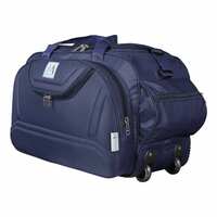 [Lowest] M MEDLER Epoch Nylon 55 litres Waterproof Strolley Duffle Bag- 2 Wheels - Luggage Bag