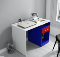 Toffy Kids Study Table in White & Blue Colour