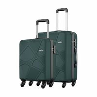 Safari Pentagon Set of 2, Cabin & Checkin Trolley Bags Hard Case Polypropylene 4 Wheels 360 Degree 
