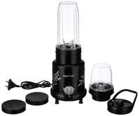 amazon basics 500 Watt Nutri Blender with 3 Speed Settings and 2 Unbreakable Polycarbonate Jars - 600 ml + 300 ml, ISI-Marked, Black
