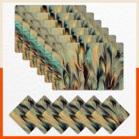 Table Mats by Bathla - Set of 6-45cm x 30cm Table Placemats (Twirl, Polyvinyl Chloride)