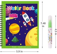  Toy Imagine™ Magic Water Coloring Doodle Book Reusable Quick Dry Colouring with Pen Painting Board for Children Education Drawing Pad Activity Kids Toys Diwali Return Gift for Baby(Pack of 1) 