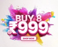 Body Cupid Holi Offer Buy 8 for 999 + 5% cashback