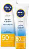 Nivea Sunscreen - SPF 50 Shine Control, UVA, UVB, Lightweight, No White Cast, For Men & Women (50ml)