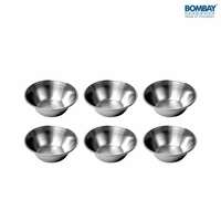 Zepto - Stainless Steel Mini Bowl, Vati, Katori for Cream and Sauces - Pack of 6