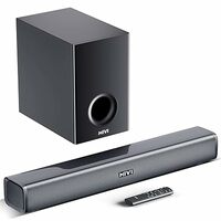 Mivi Fort H160 Soundbar, [Newly Launched] 2.1 Channel, 2 in-Build Speakers and 1 External Subwoofer