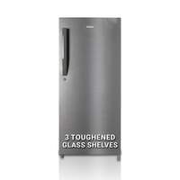 Haier 190 L 5 Star Direct Cool Single Door Refrigerator with 1 Hour Icing Technology (HED-205DS-P, Dazzle Steel)
