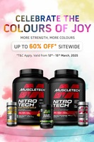 Muscletech Colours Of Joy Holi Sale - Up to 60% Off on Nutrition
