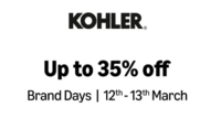Kohler (Brand days) Upto 35% off + Extra 10% Off Upto Rs. 2000 + Upto 10% Off on Bank Offers (SBI, HDFC & More)