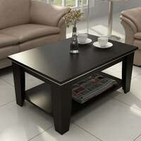 SPACEWOOD CT-03 Coffee Tea Center Table | 3 Year Warranty | Engineered Wood - Natural Wenge