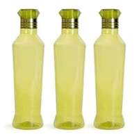 HomeWiz Kitchen Unbreakable Plastic Water Bottle I Leak Proof I BPA Free Food Grade Fridge Water Bottle I Ideal for Gym, Office, Home, Travel, College, Easy to Clean, 1 Litre Each, Set of 3, Assorted 