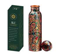 KC Pure Copper Designer Water Bottle (1000ml) with Leak Proof Protection @ ₹469