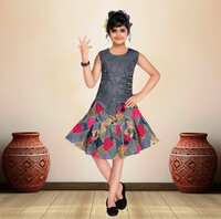 Shopsy : Indi Baby Girls Midi/Knee Length Party Dress (Pink, Sleeveless)