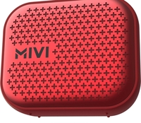  Mivi Roam 2 Bluetooth 5W Portable Speaker,24 Hours Playtime,Powerful Bass, Wireless Stereo Speaker with Studio Quality Sound,Waterproof, Bluetooth 5.0 and in-Built Mic with Voice Assistance-Red 