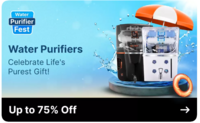 Flipkart Water Purifier Fest - Upto 75% off + 12% off on Axis bank Cards