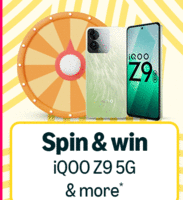 Amazon Weekly Spin and Win Iqoo Z9 5G & more