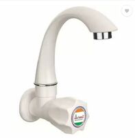 aerowell 1 PVC Tap Kitchen Mixer White Faucet Polo Sink Cock Pack Of 1 (Wall Mount Installation Type)