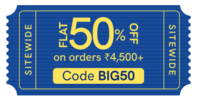 Kindlife - Big Sale - Flat 50% off on orders of Rs. 4500 and above 