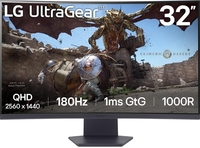 LG Ultragear™ 32GS60QC (32 inch) QHD 1000R Curved Gaming Monitor (1ms, 180Hz, 2560 x 1440)