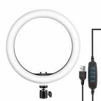 Tygot 10" Portable LED Ring Light with 3 Color Modes Dimmable Lighting | for YouTube | Photo-Shoot 