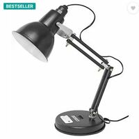 Satish eShop Aluminium Pack of 1 Table Lamp  (9 cm, Black)