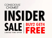 Conscious Chemist - Insider Sale - Buy 2 Get 4 Free + Extra 5% off on prepaid orders