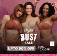 Nykaa Fashion Nykd Bust Sale - Upto 60% off + Extra 10% off + Free Gift