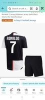 Ronaldo 7 Jersey| AlNasser Jersey (with Black Shorts) for Kids,Men,Boys