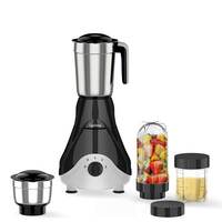 Lifelong Mixer Grinder for Kitchen - 4 Jars 500 Watt Mixie - 2 Nutri bullet Jars for Smoothie & Blending