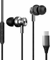 Kratos C Type Earphones Wired, 13mm Bass Drivers Earphone