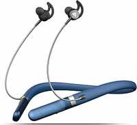 Boult Audio ZCharge Bluetooth Earphones with 40H Playtime, Dual Pairing Neckband, Zen™ ENC Mic, Type-C Fast Charging (10Mins=15Hrs), Biggest 14.2mm Bass Driver IPX5 Premium Silicone Neck Band (Blue)