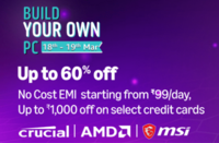 Amazon Build Your Own PC Days - Upto 60% off + Bank offers (18-19 Mar)