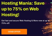 Hosting Mania: Save up to 75% on Web Hosting