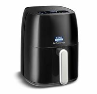 KENT Digi Plus Air Fryer | 4L Capacity & 1300W | Fry, Grill, Roast & Bake | Digital Display & Touch Control Panel | Rapid Heating | 80% Less Oil Usage | High Temperature & Uniform Heating | Black