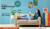 Pepperfry Bright & Sunny Sale - Upto 75% off + 20% cashback + Bank offers