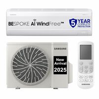 Samsung 1.5 Ton 3 Star Windfree AI Inverter Smart Split AC (WiFi, Energy Saving, Voice Control, Powerful Cooling, Copper, Digital Inverter, 4 Way swing, Convertible, BESPOKE AI AR60F19D1XWNNA)