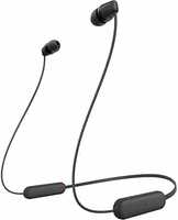 Sony WI-C100 Bluetooth Neckband, in-Ear Wireless Earphones, Up to 25Hrs Battery, Hands Free Calling, IPX4, Comfortable Fit- Black