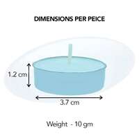 Cortina Wax Tealight Candles, 4 Hour Burn Time (Set of 50)