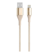 Belkin F8J207BT04-GLD MFi Certified Kevlar USB to Lightning Cable, Gold