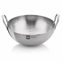 BERGNER BE Essentials 32 cm Hammered Kadai, 6.5 L