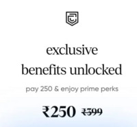 Cred - Amazon prime Shopping Edition - Pay Rs. 250 & Enjoy Prime Perks + Win Upto Rs. 250  Cashback 
