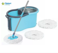 Flipkart SmartBuy STEEL SPRINKLER 3 MICROFIBER REFILLS BLUE COLOR Mop Set (Multicolor)