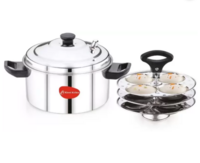 MAHAVIR Standard Induction & Standard Idli Maker (3 Plates , 12 Idlis )