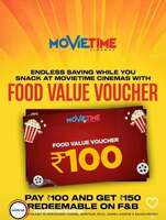 Pay ₹100 & Get ₹150 Redeemable on F&B
