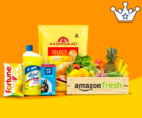 Amazon Fresh Order- Get Flat Rs 90 back on Min Order of Rs 999
