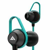 Boult Audio Bassbuds Loop 2 Wired in Ear Earphones with Mic, 10mm Powerful Driver for Extra Bass (Teal Blue)