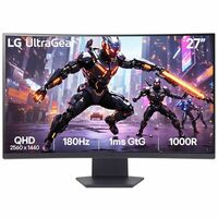 LG 27GS60QC-B Ultragear Curved Gaming Monitor, 27-Inch QHD (2560x1440),180Hz 1ms 1000R AMD FreeSync HDR10 - Black