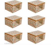 Pack of 6 Non-Woven Printed Saree Cover