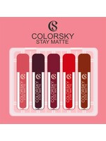 COLORSKY Stay Matte Set Of 5 Long Lasting Liquid Lipstick 3ml Each
